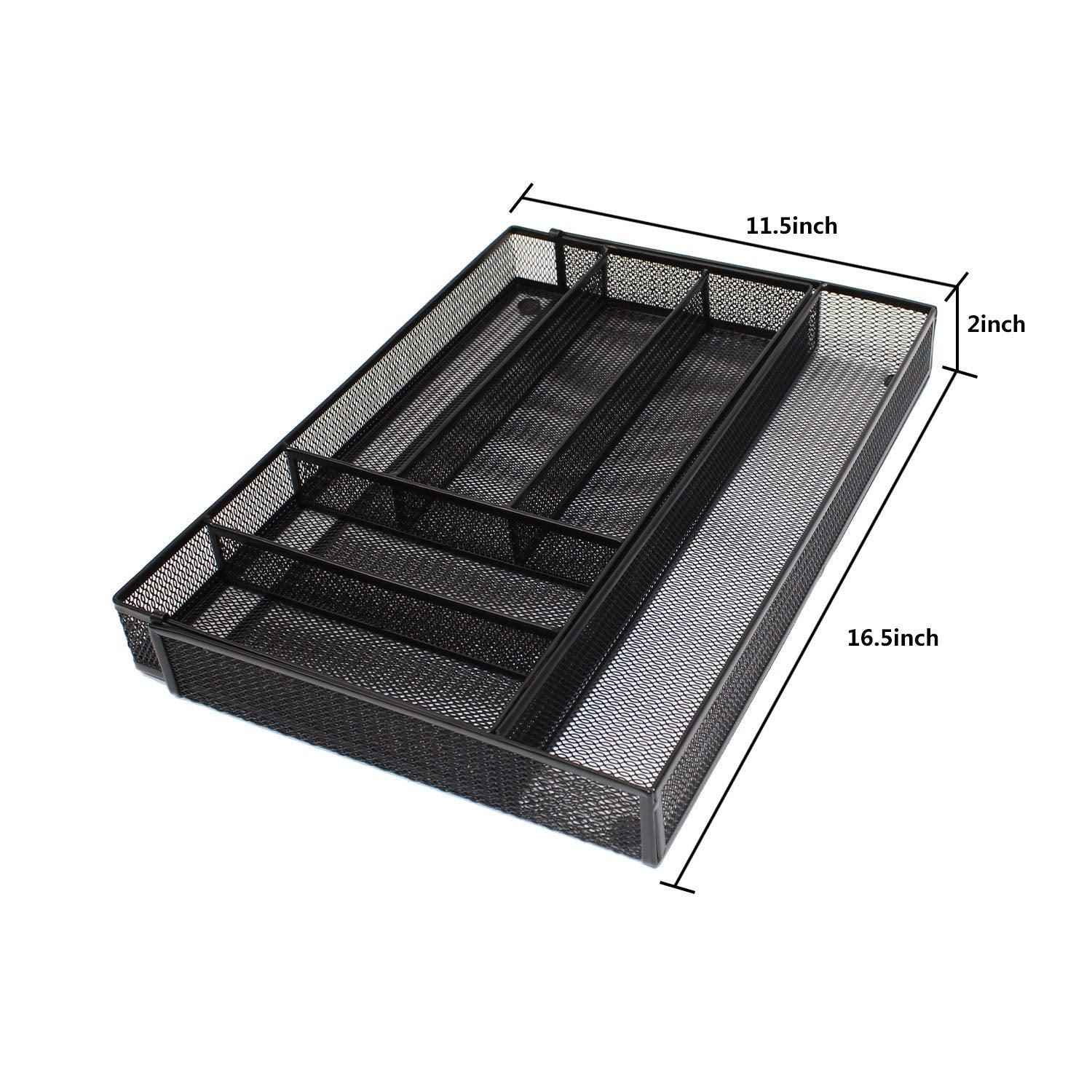 JANE EYRE long compartment accommodates larger utensils and serving tools.