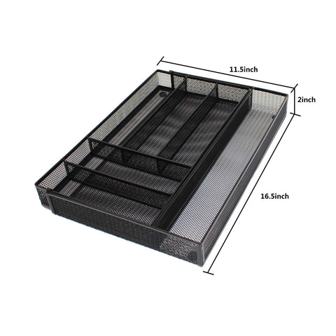 JANE EYRE long compartment accommodates larger utensils and serving tools.