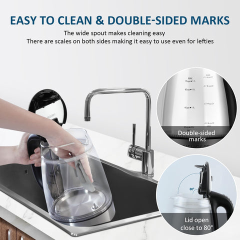 JaneHome wide mouth makes filling and cleaning easy