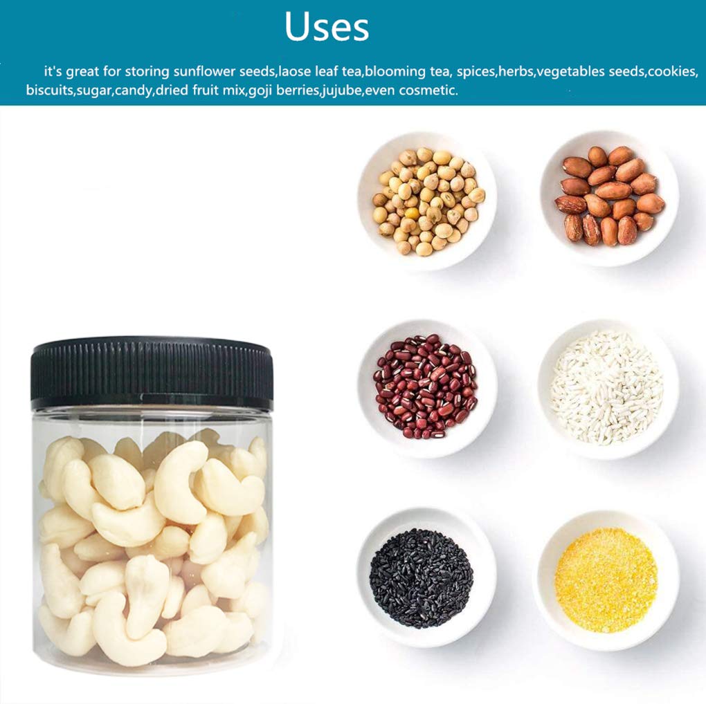 Janisfirst 24-pack jar set for bulk pantry and cosmetic storage.