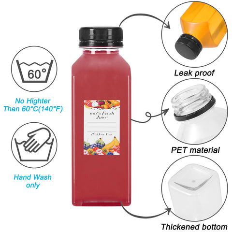 Janisfirst clear juice bottle pack ready for on-the-go drinks.