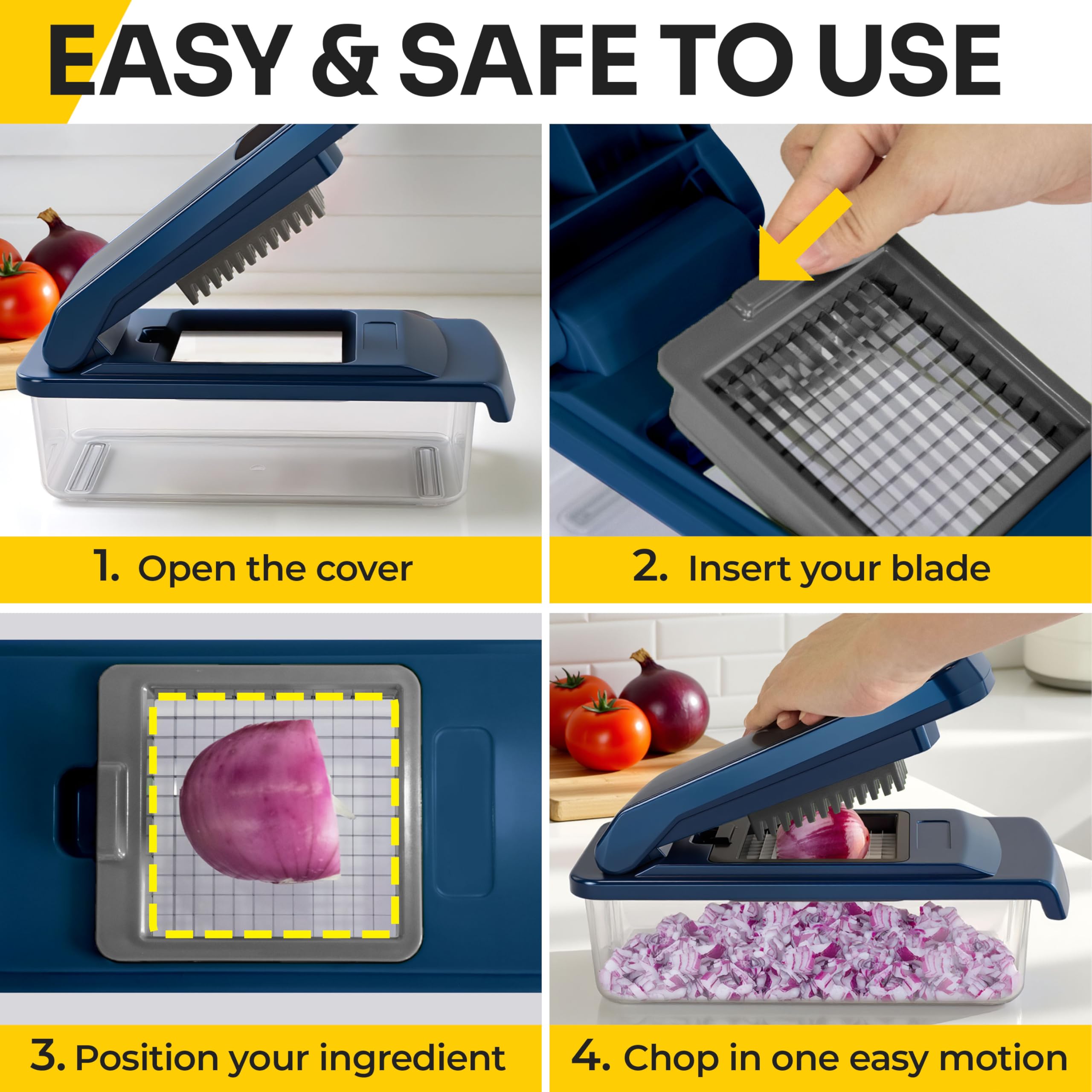 JANSKA UltraChop dishwasher-safe design for easy cleanup after cooking