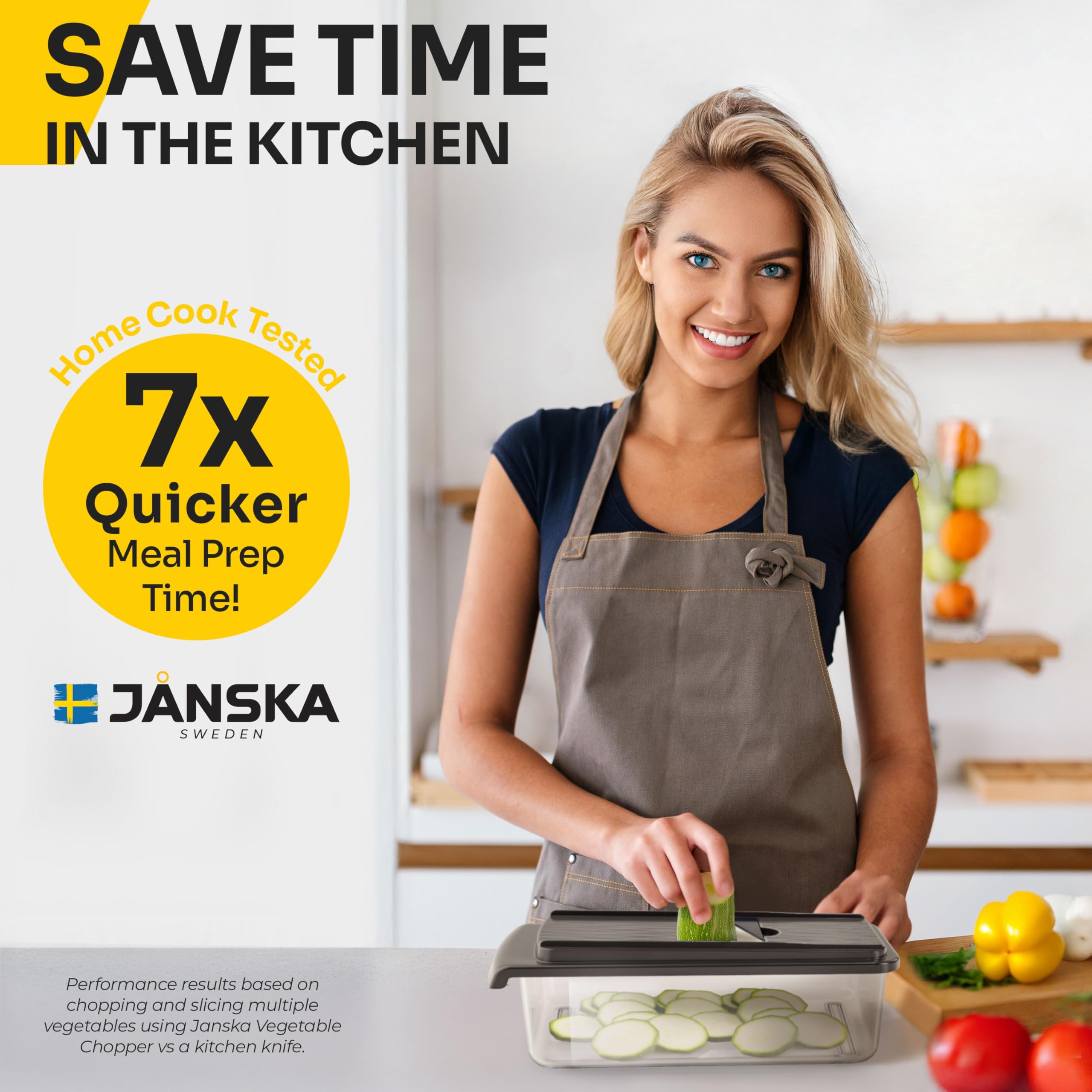 JANSKA UltraChop included spiralizer for veggie noodles and creative dishes