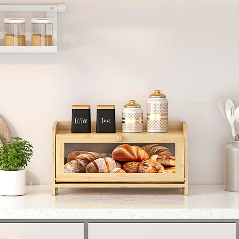 JANSNIMEN countertop bread box keeps kitchen organized