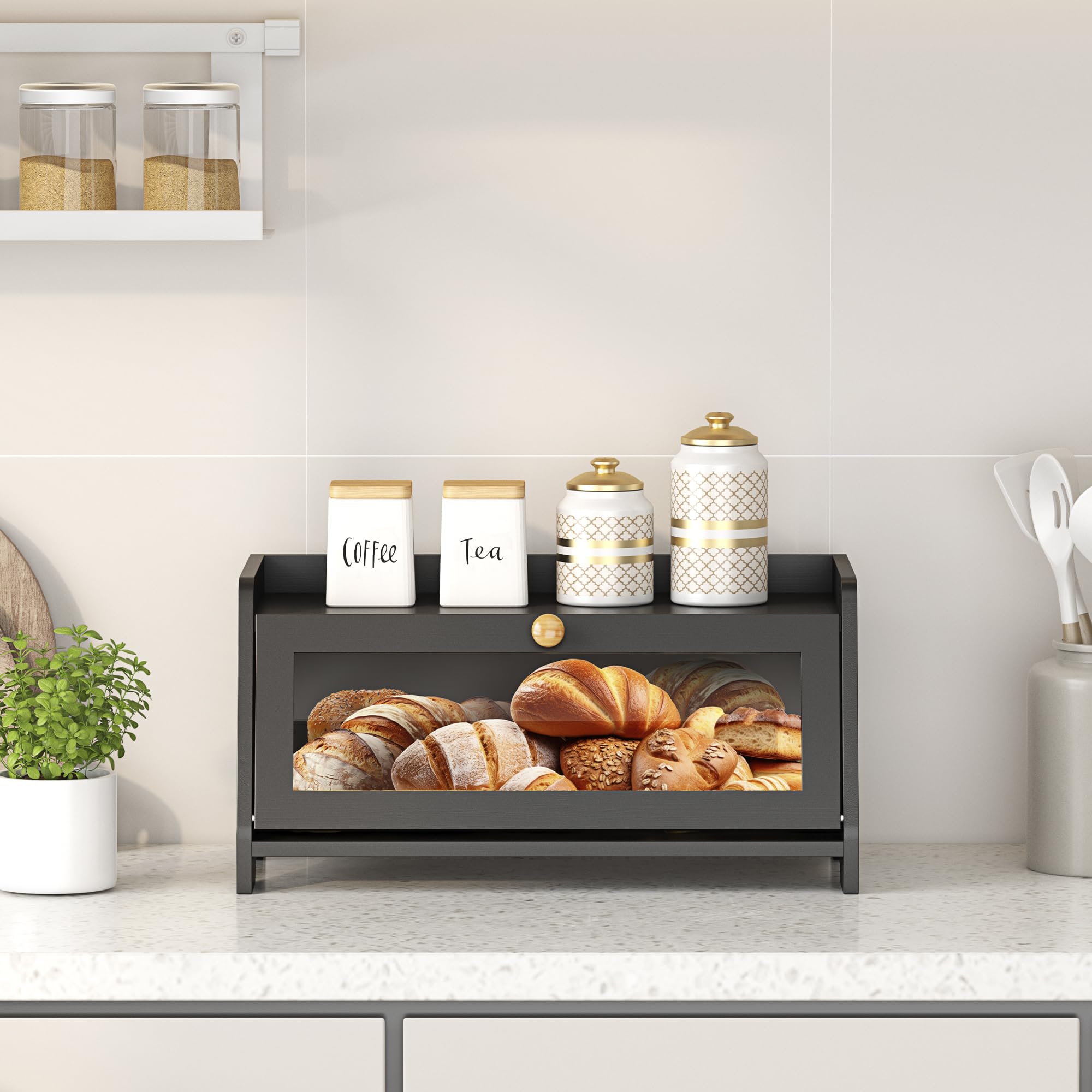 JANSNIMEN bread box easy to wipe clean after use.
