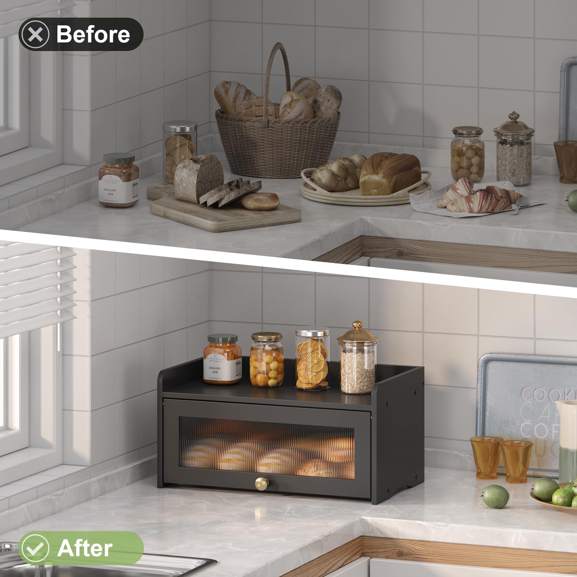 Open door provides easy access and a hygienic, easy-clean surface.