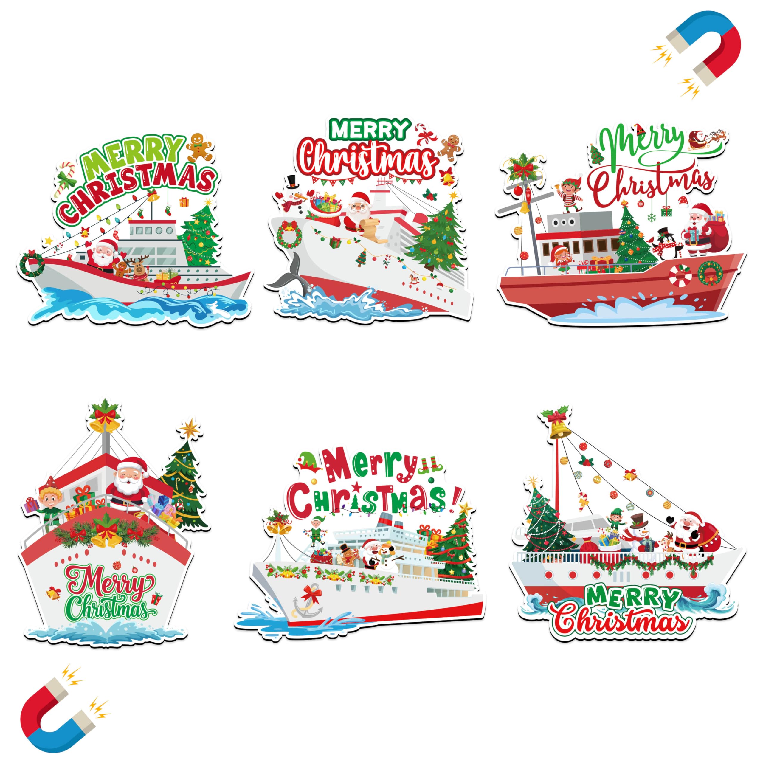 JAPBOR Santa Claus magnet on fridge for festive decor and joy