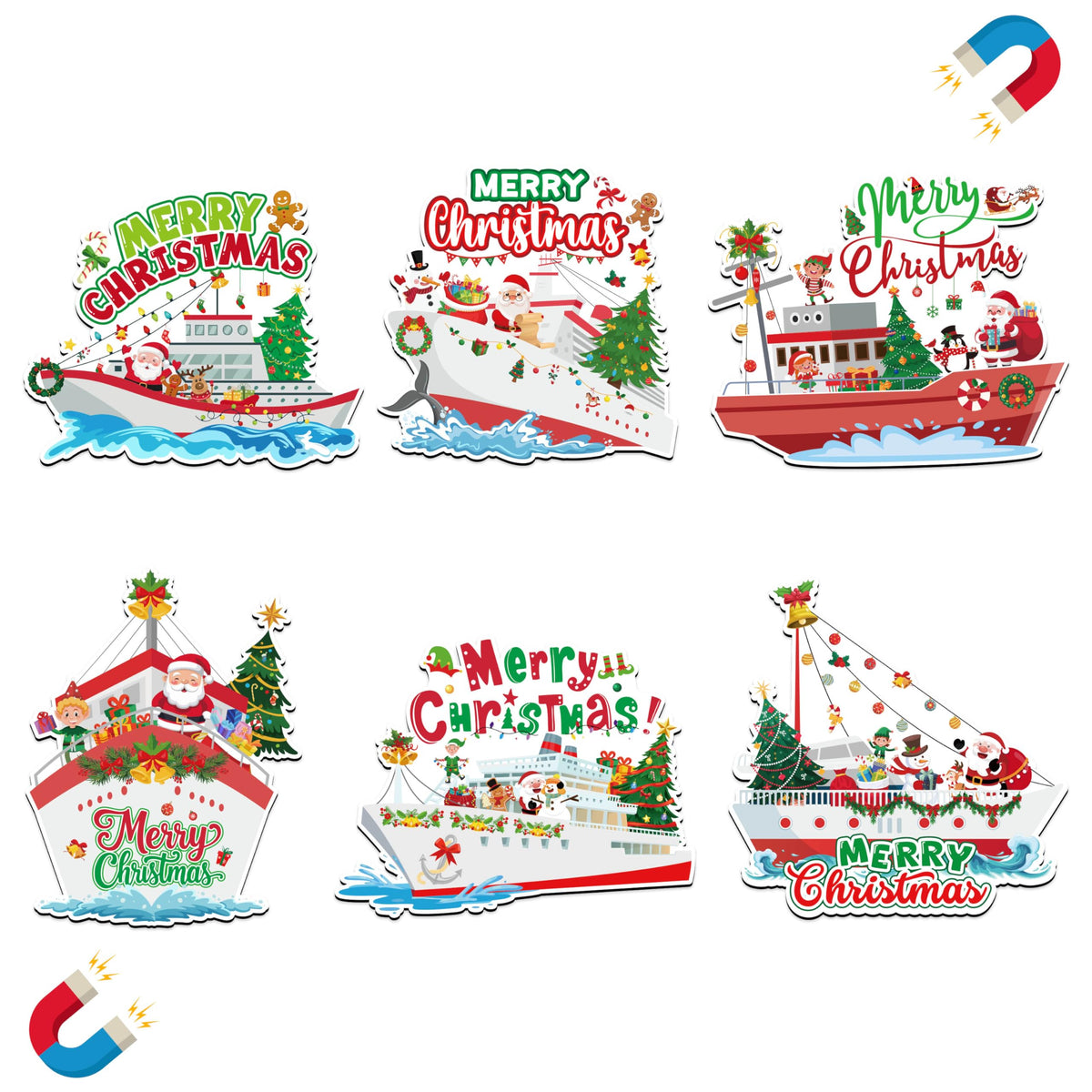 JAPBOR Santa Claus magnet on fridge for festive decor and joy