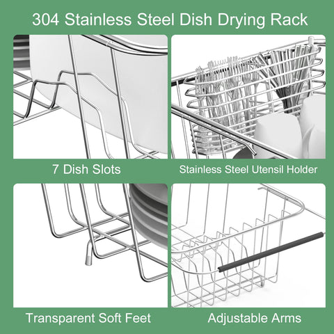 JAQ removable stainless steel silverware holder for easy cleaning.