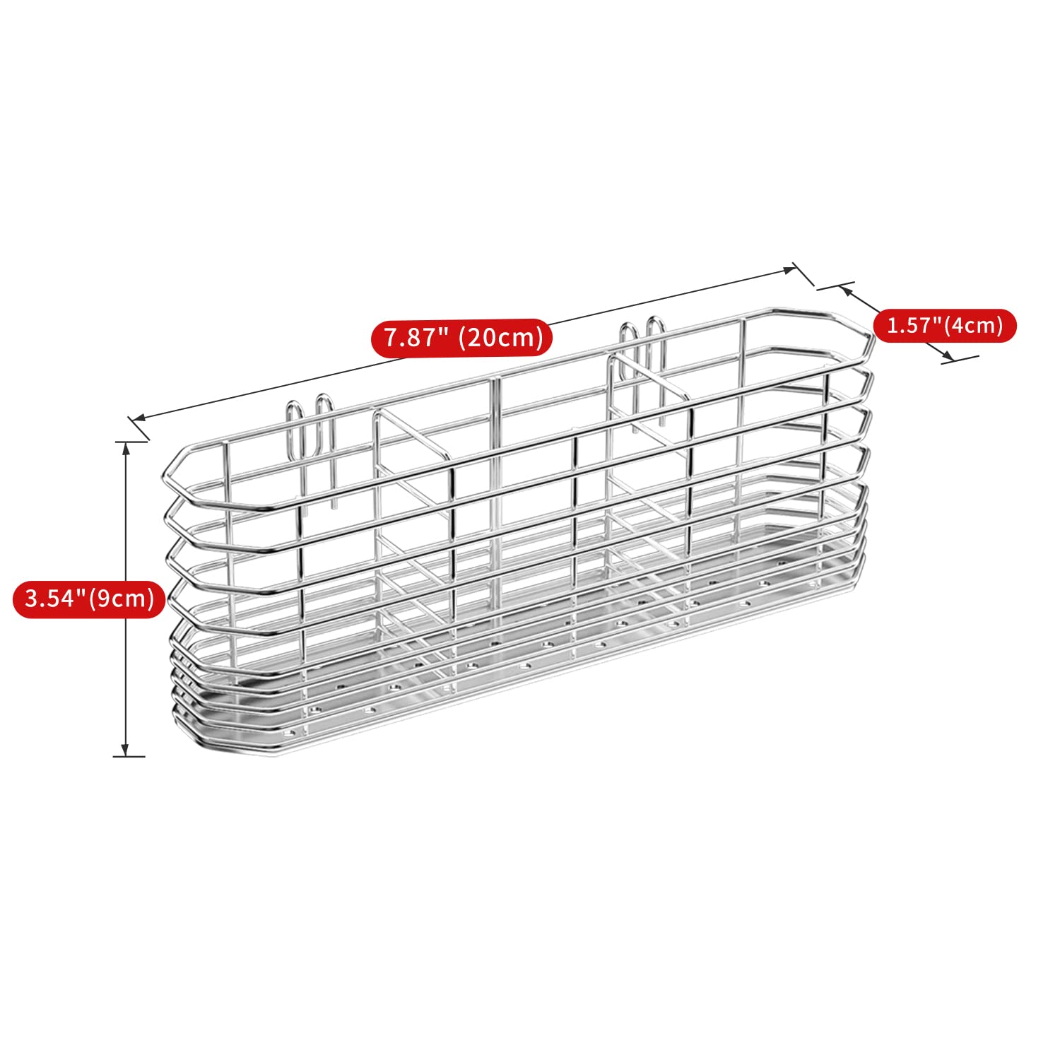 JAQ three compartments separate spoons, forks, and knives for easy access.