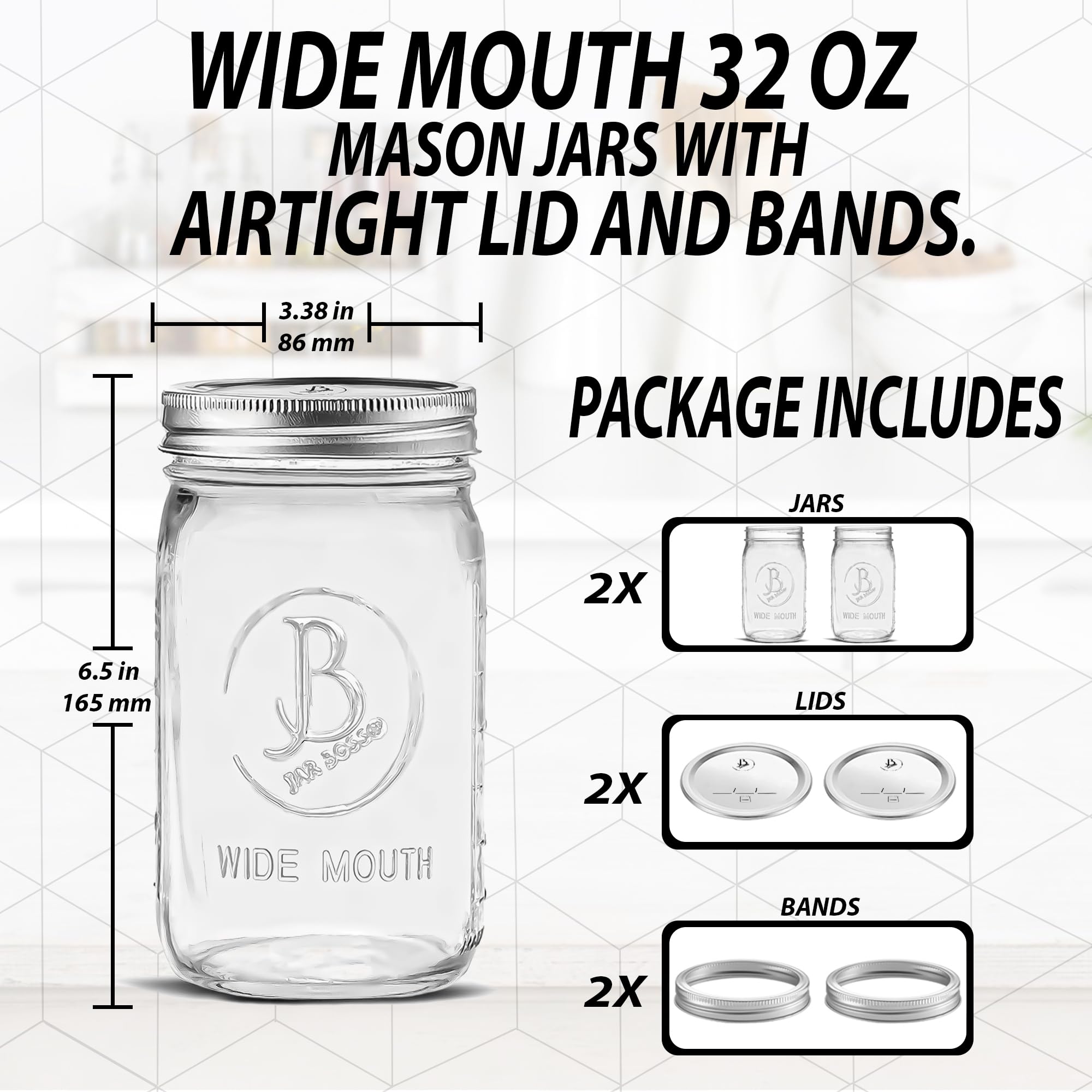Wide mouth design eases filling and cleaning in Jar Boss jars