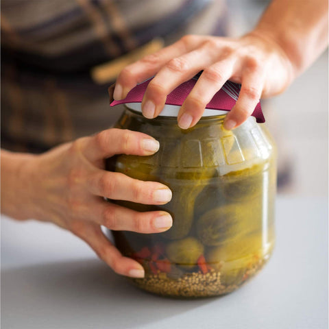 Jar Heads four-pack gripper pads provide practical support for arthritis and weak hands.