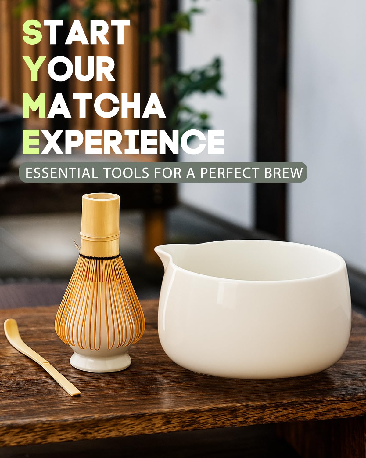 Jardin Tesoro bamboo scoop for precise serving and measuring