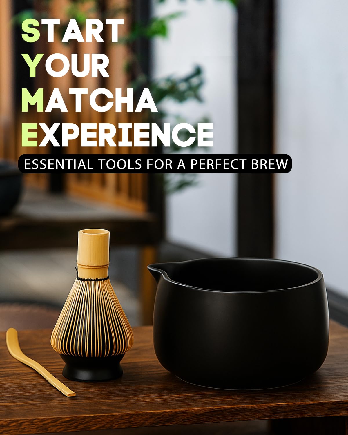 Jardin Tesoro bamboo scoop for precise measuring and clean serving