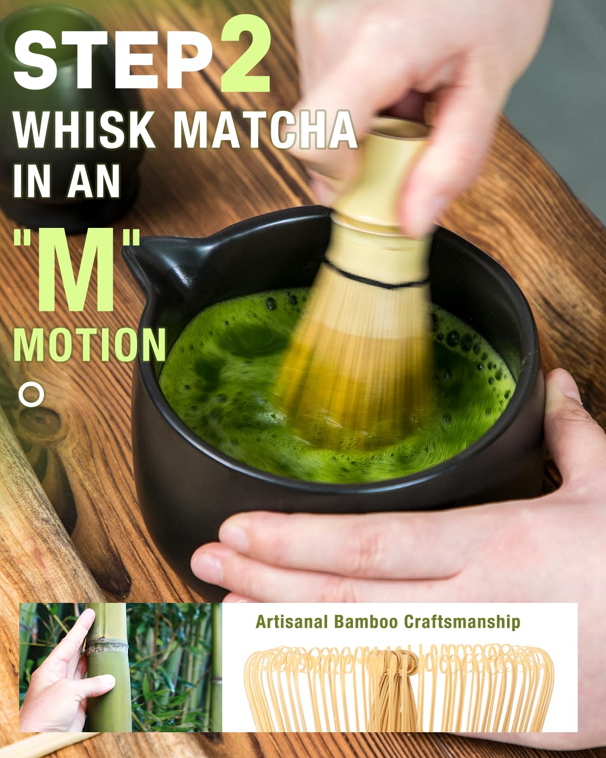 Jardin Tesoro five-piece matcha set, gift-ready packaging