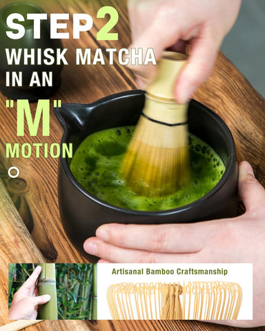 Jardin Tesoro five-piece matcha set, gift-ready packaging