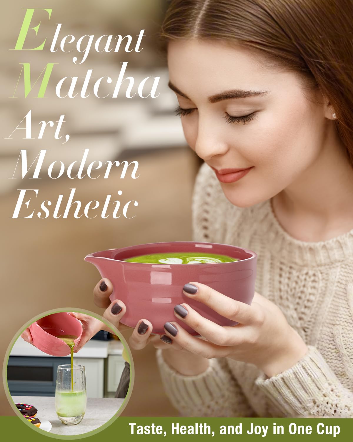 Jardin Tesoro pink matcha kit packaged gift-ready for occasions.
