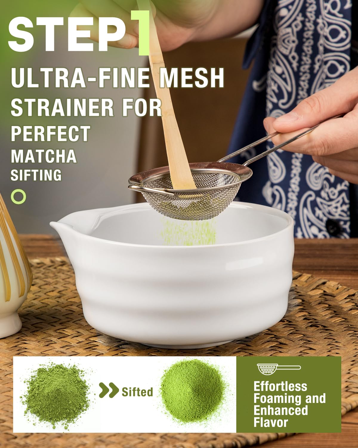 Jardin Tesoro ceramic whisk holder for safe storage and display