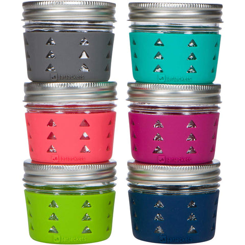 JarJackets silicone sleeve on a 4oz jar for a durable, grippy handle.