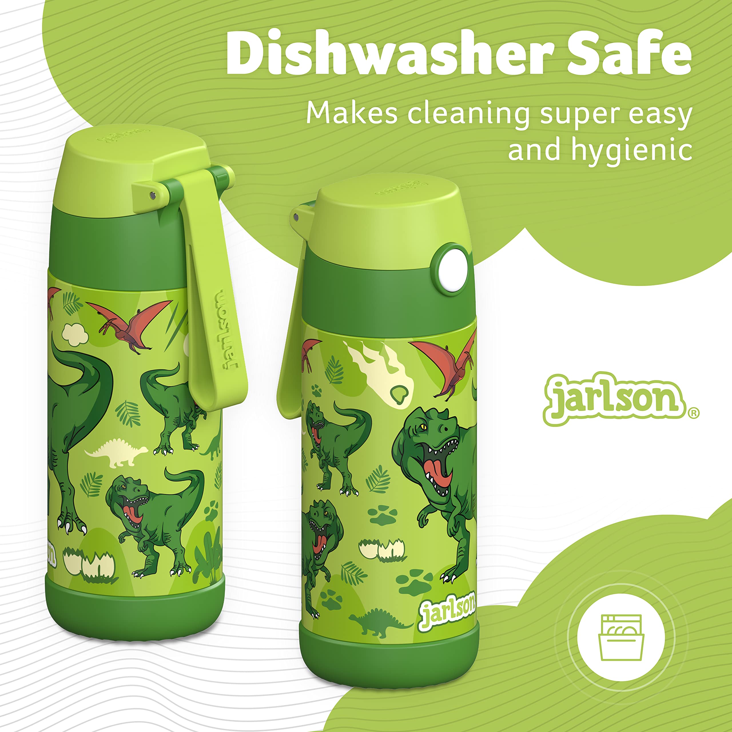 Jarlson Kids Water Bottle MALI interior vacuum insulation preserves temperature