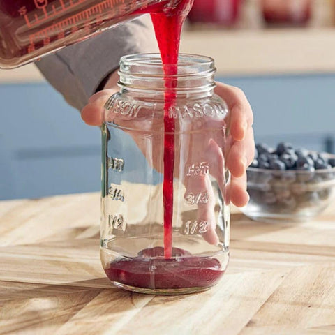 JARMING COLLECTIONS 24oz mason jar dishwasher-safe for convenient cleaning.