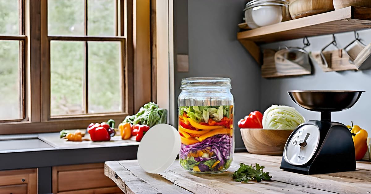 JARMING COLLECTIONS pantry-organization jar keeps flour, sugar, and coffee neatly sorted.