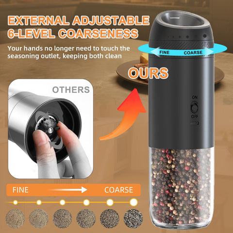 Jasee 176ml transparent container shows remaining salt at a glance.