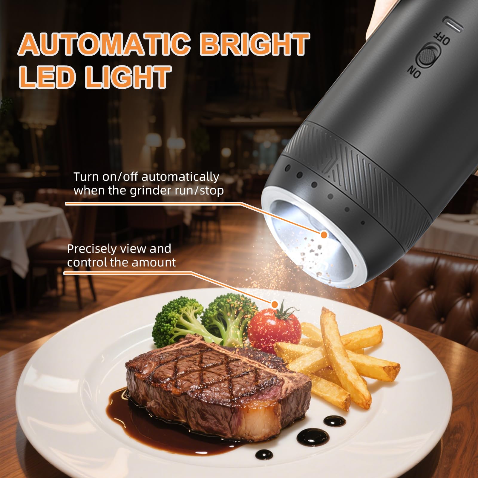 Jasee grinder uses Type-C charging for convenient recharging.