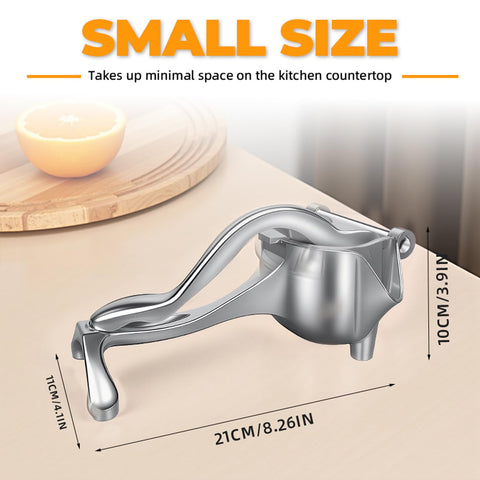 JASISS juicer ergonomic handle reduces squeezing effort for daily use.