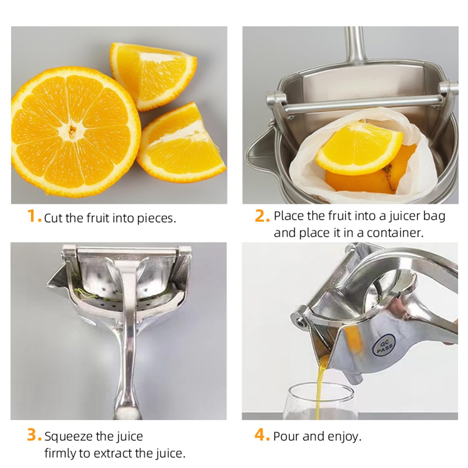 JASISS juicer V-shaped outlet ensures neat, spill-free pouring.