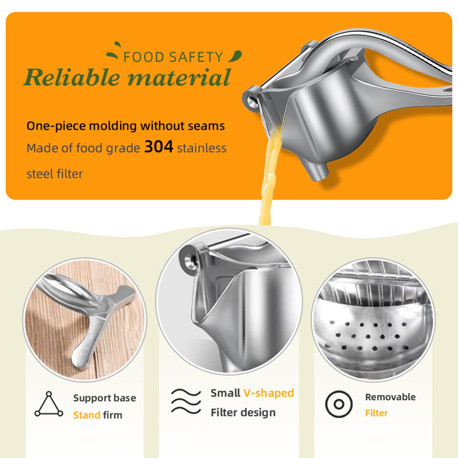 JASISS juicer zero-point-six-liter capacity holds more juice before pouring.
