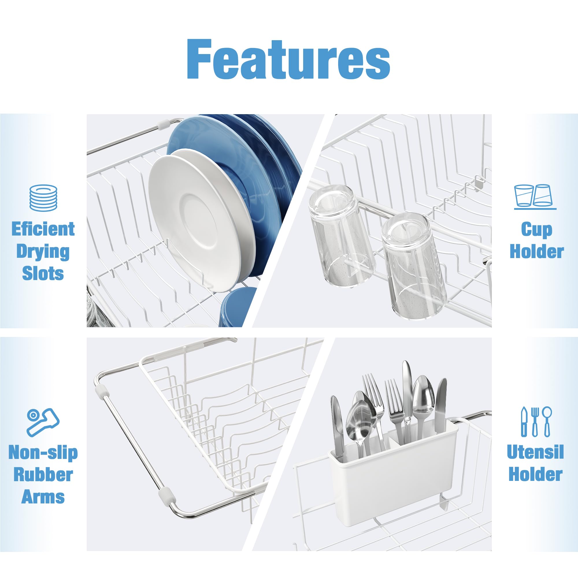 JASIWAY stainless steel rack is durable and easy to clean under running water
