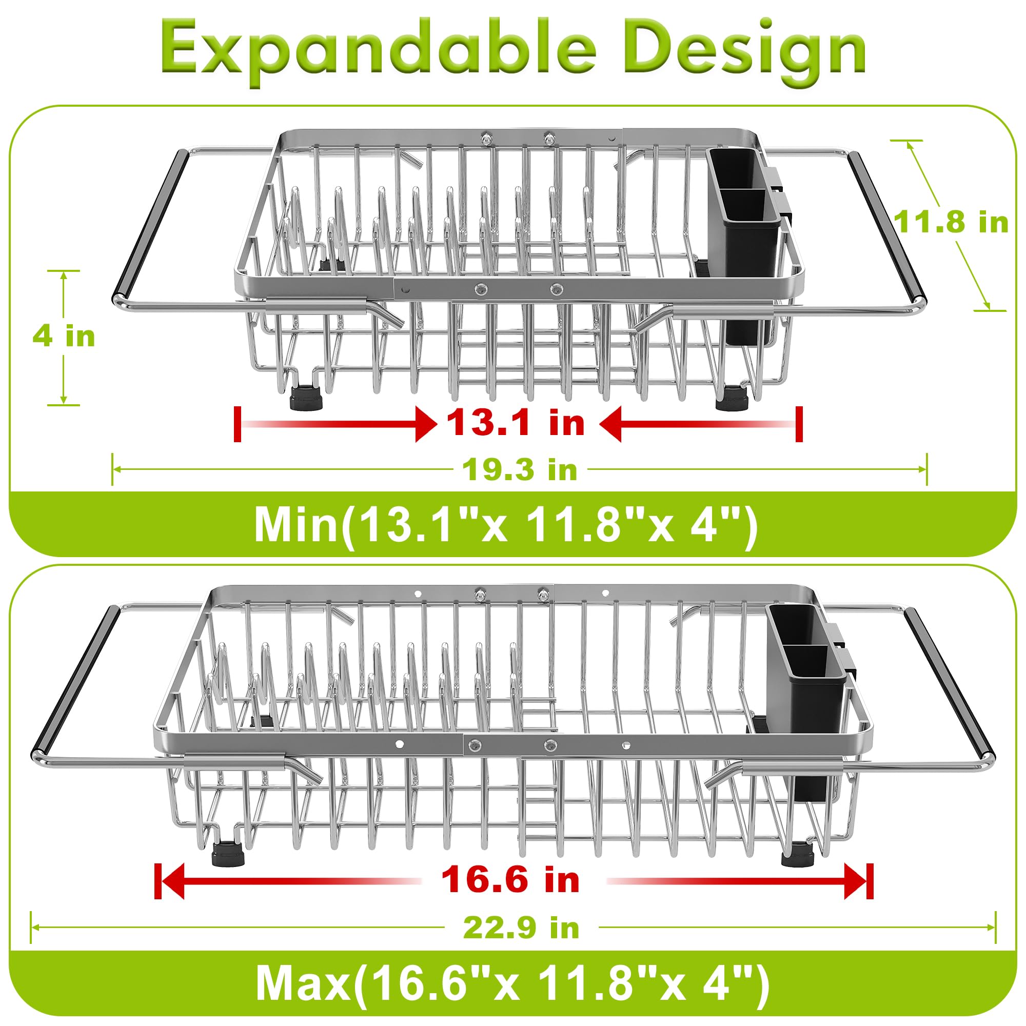 JASIWAY dish rack in stainless steel construction for durability and rust resistance