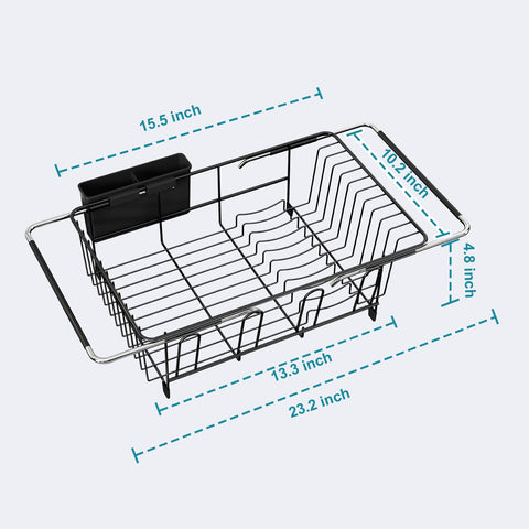 JASIWAY kitchen drying rack in compact storage mode suitable for small spaces