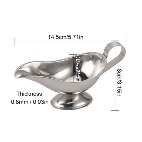Jasni Liu gravy boat dishwasher-safe for easy cleanup.