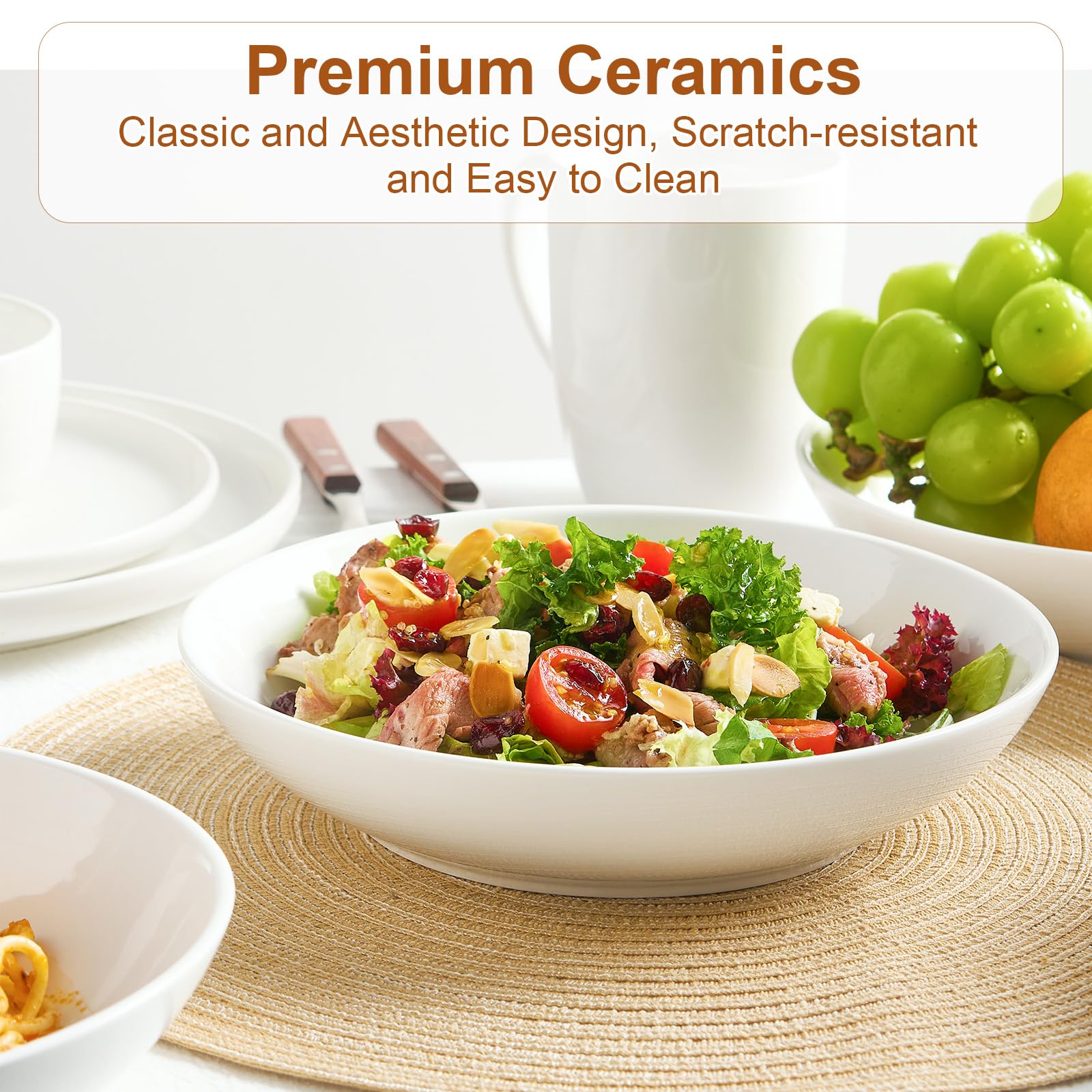 Jassceram bowls stacked, showcasing space-saving design.