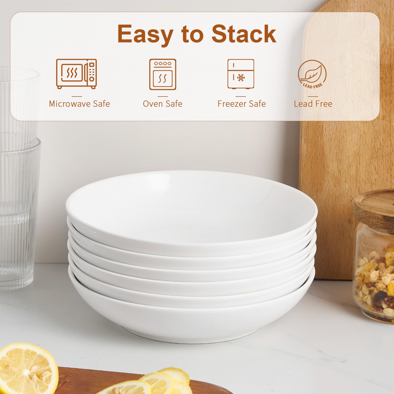 Jassceram bowls ready for microwave and oven use.