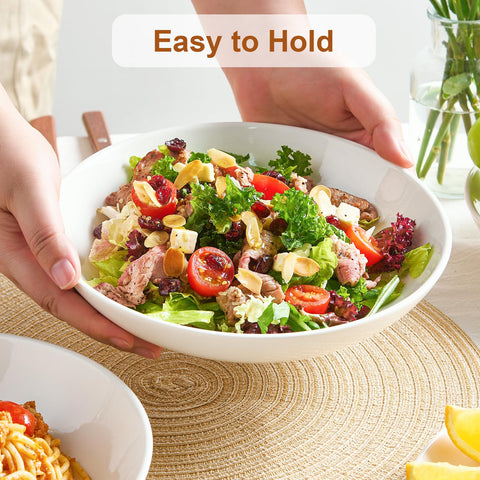 Jassceram set of six bowls shown with noodles and soup.