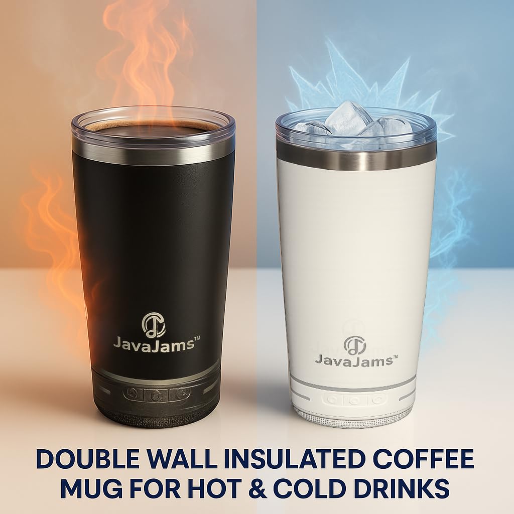 JavaJams leak-proof tumbler highlights durable stainless steel construction for daily commuting