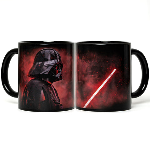 Javaas Star Vader mug ideal for coffee, tea, or espresso rituals.