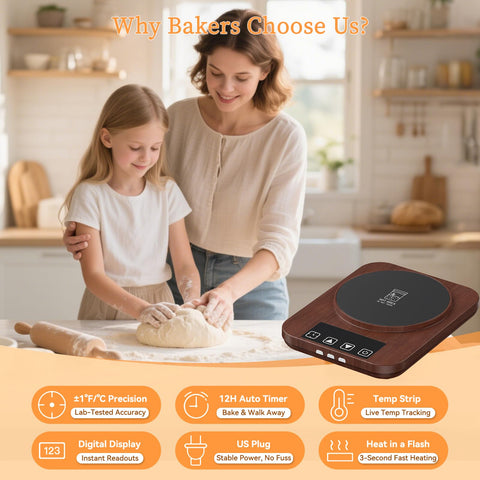 JawJuly Sourdough Warmer LED indicators show heating or cooling status