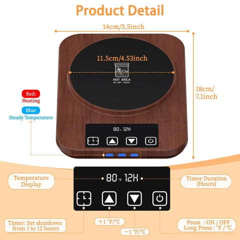 JawJuly Warmer precision 1°F control for consistent starter warmth