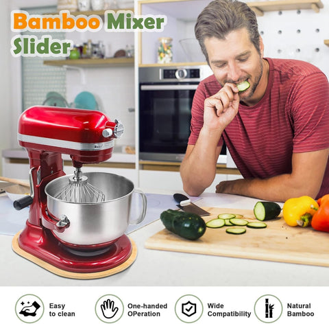 JAYOBGO Bamboo Slide Mat adds a natural aesthetic to your kitchen.