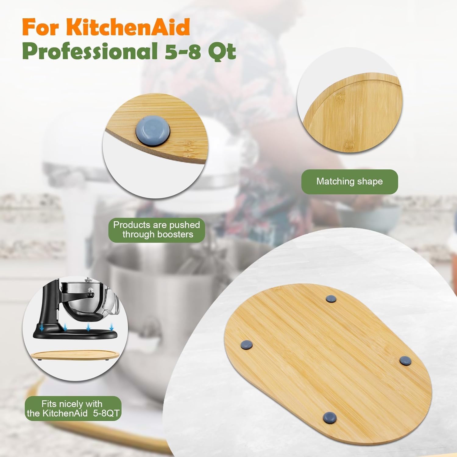 JAYOBGO Bamboo Slide Mat is crafted from natural bamboo for durability.