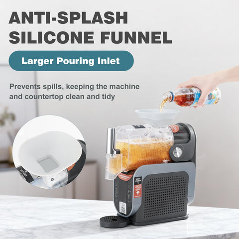 JAYOBGO food-grade silicone funnel offers safe, flexible daily pouring.