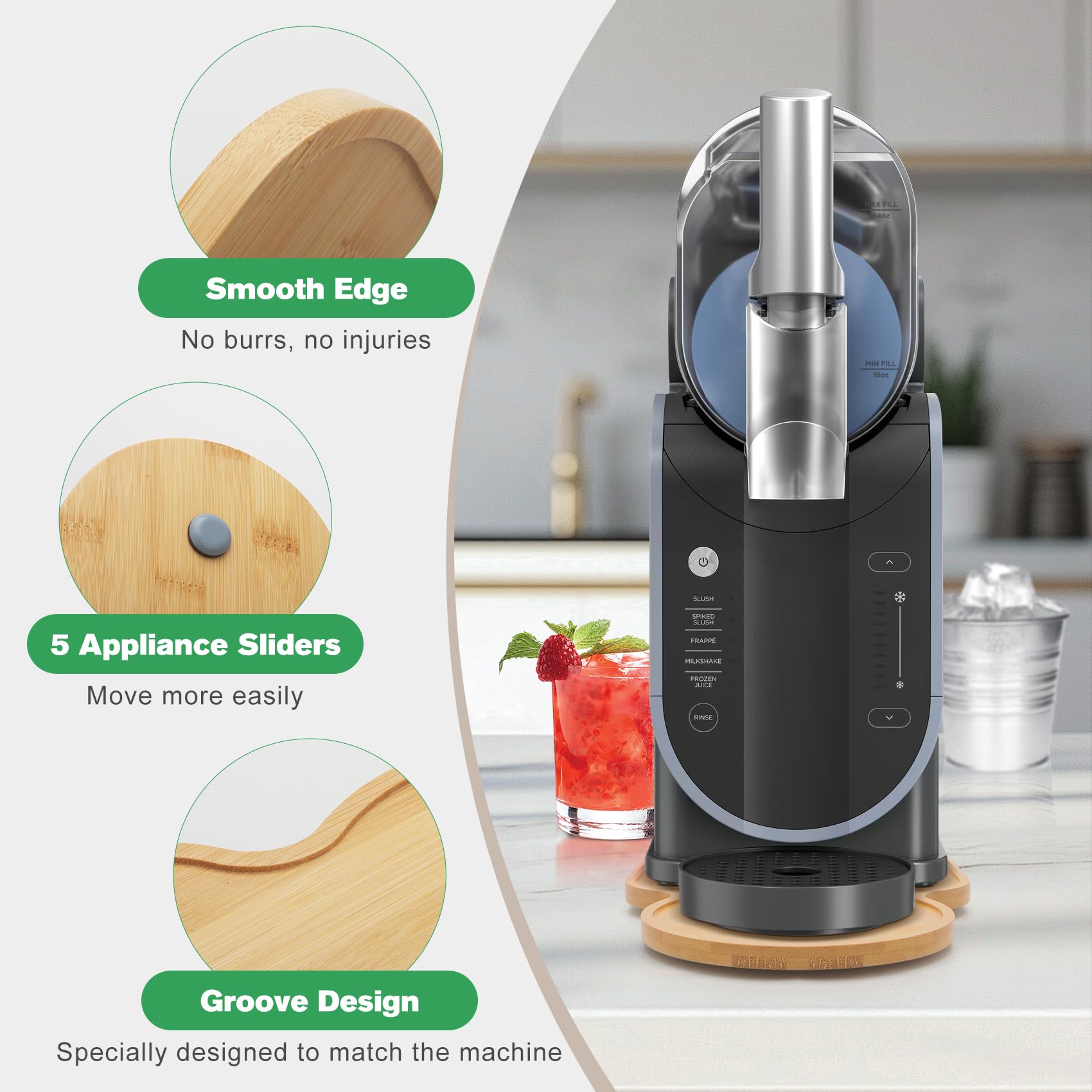 Jayobgo natural bamboo construction resists deformation for lasting kitchen durability.