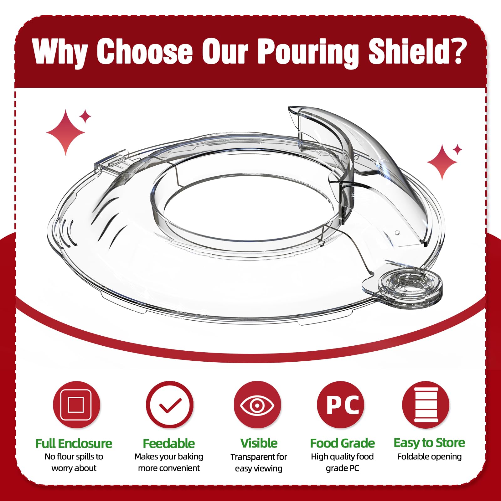 JAYOBGO shield compatibility with stainless steel bowls ensures secure fit.