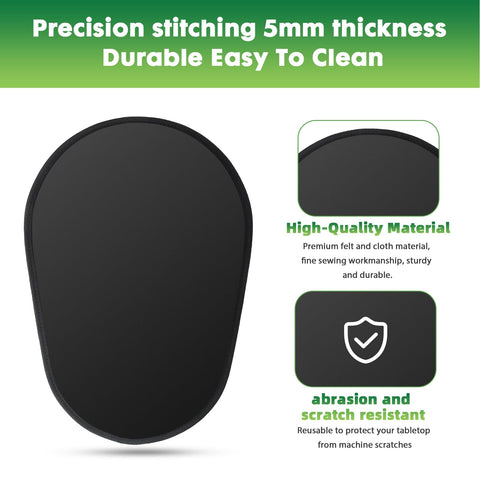 JAYOBGO soft fabric mat protects countertops from scratches during movement.