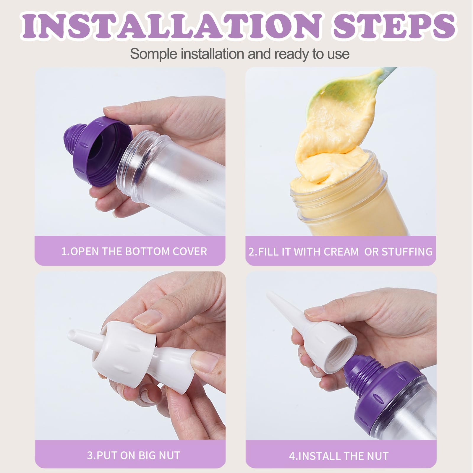 JAYVAR cake decorating tool creates buttercream flowers with ease.