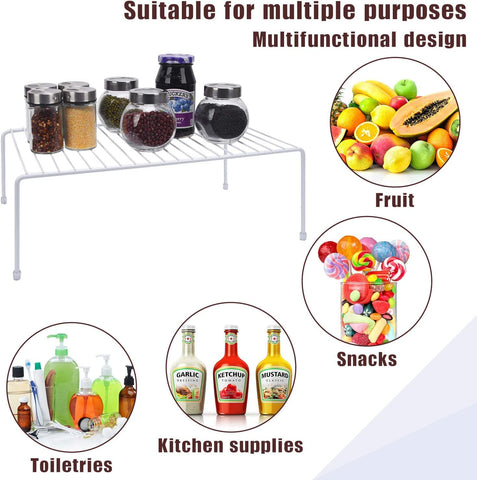 JBESUHI kitchen cabinet organization shelves keep plates neatly visible and easy to reach.